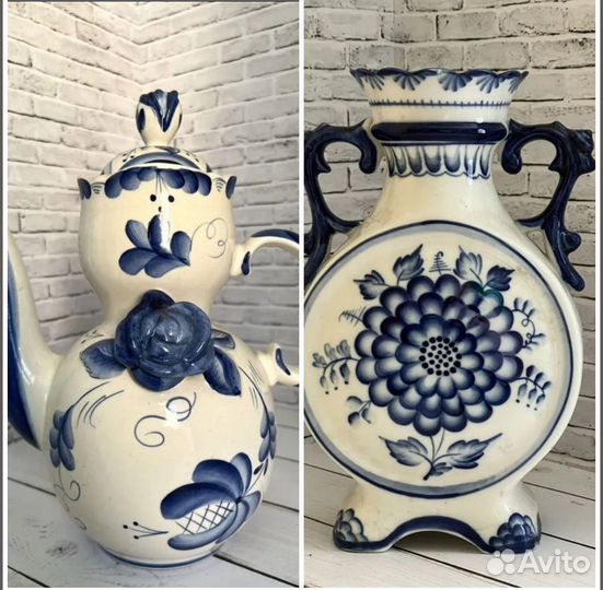 Кувшины Гжель. Винтаж