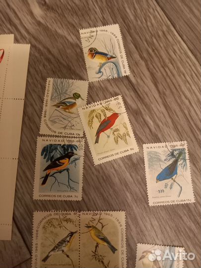 Набор марок птицы Кубы (65-66 гг и 70-71)