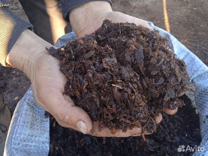 Конский перегной в мешках