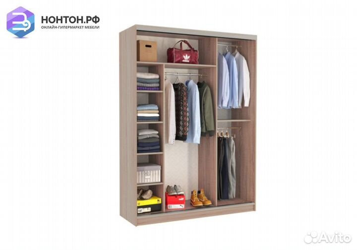 Шкаф-купе Бассо 7-600 77 дуб млечный