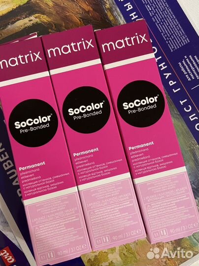 Краска для волс Matrix SoColor оттенок 4М