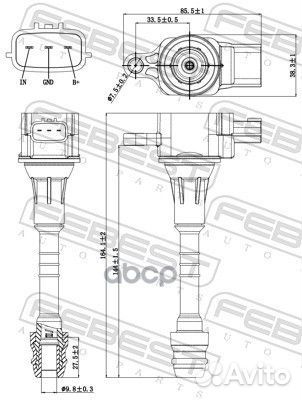Катушка зажигания 02640003 Febest