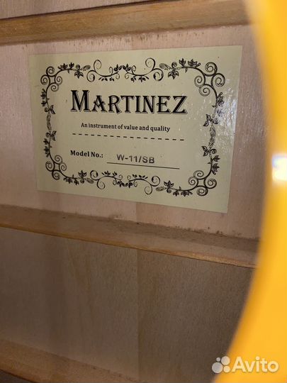 Акустическая гитара Martinez W-11/SB