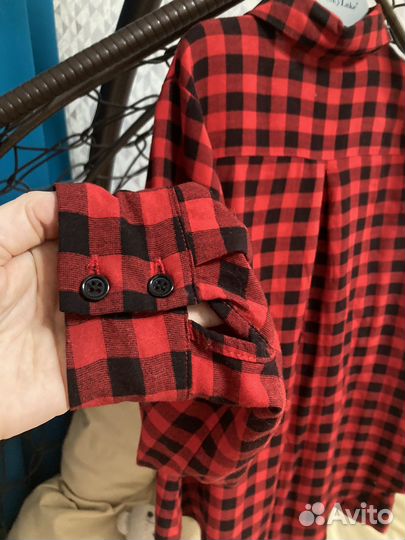 Рубашка в клетку 140 146