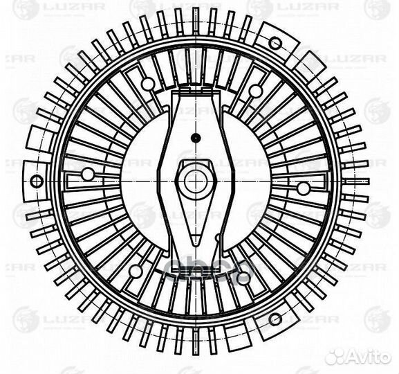 Муфта вентилятора LMC1750 luzar