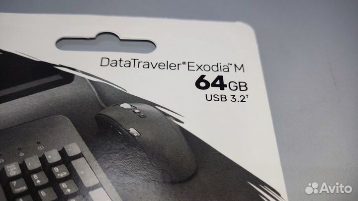Флешка Kingston DataTraveler Exodia M 64гб Новая
