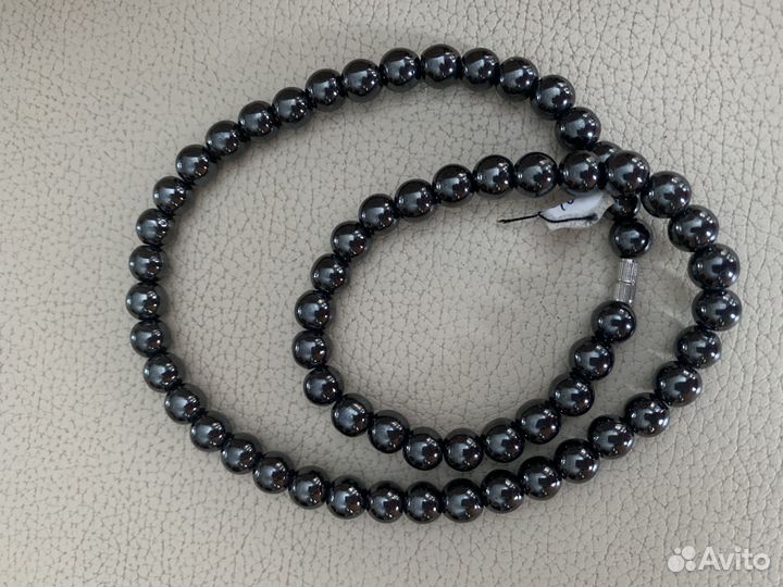 Бусы из черного жемчуга и серьги