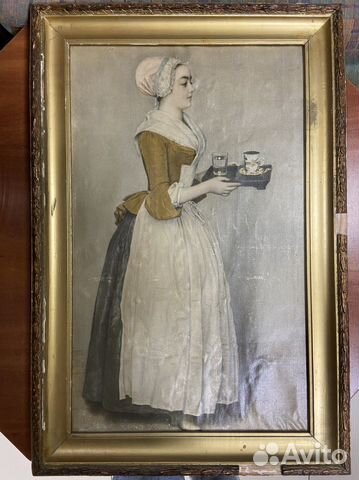 Прекрасная шоколадница на ледерине