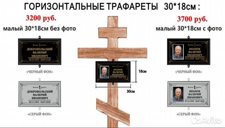 Ритуальные таблички, портреты, трафареты
