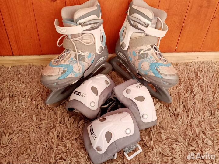 Роликовые коньки детские раздвижные