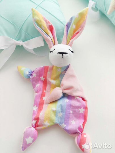 Зайка комфортер подарок грудничку