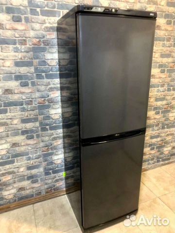 Чёрный холодильник б/у Stinol с доставкой, синий