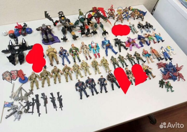 Игрушки СССР солдатики 73 шт