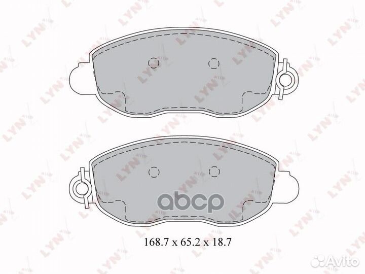 Колодки тормозные дисковые перед BD3033 LYN