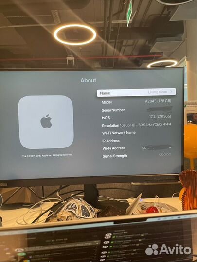 Apple TV 4k (3rd generation) Wi-Fi + Ethernet