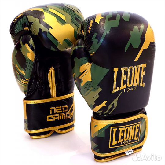 Боксерские перчатки Leone Army кожа натуральная