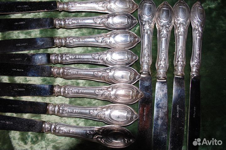 Золинген десертный набор 12шт серебро 800 пр