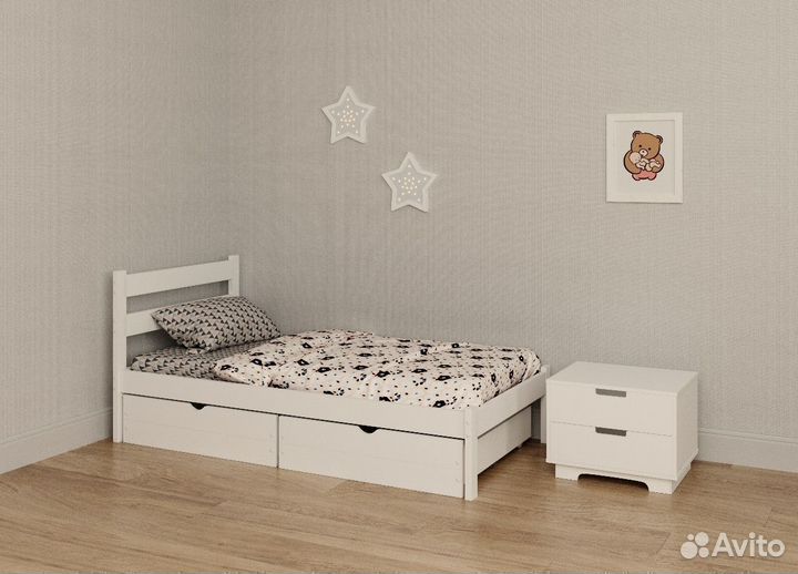 Кровать для детей с ящиком