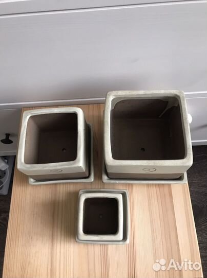 Набор керамических горшков