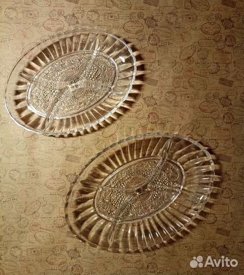 Менажница стеклянная (набор - 2 шт)