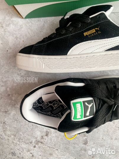 Кеды Puma Suede XL Black черные замшевые