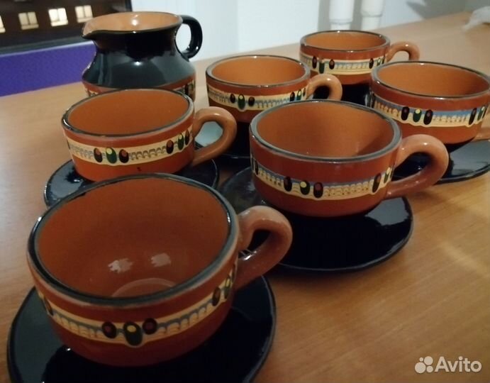 Набор чашек с блюдцами на 6 персон