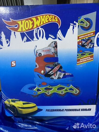 Новые детские раздвижные ролики hot wheels