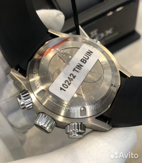Edox CO-1 Chrono Titanium Blue Dial 45MM