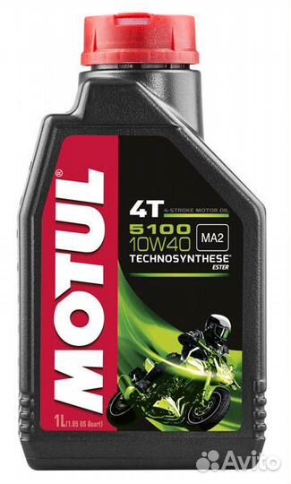 Моторное масло Motul 5100 4T SAE 10W40 (1 л.)