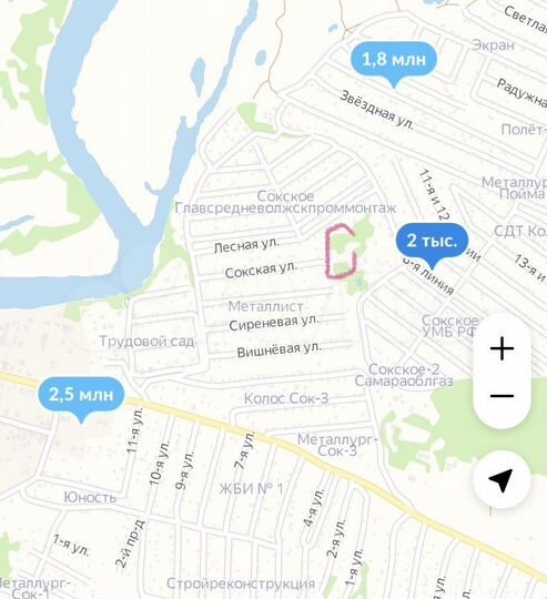 Участок 6 сот. (СНТ, ДНП)