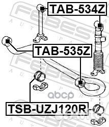 Втулка стабилизатора зад прав/лев TAB535Z F