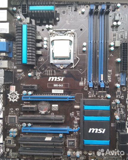 Intel Core i7 4770k + MSI B85-G43 + 16gb RAM