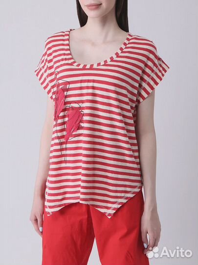 Футболка хлопковая в полоску High