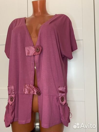 Жакет тонкий трикотаж 56 р