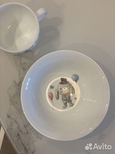 Чашка с блюдцем набор детской посуды