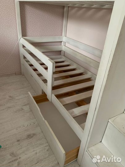 Двухъярусная кровать домик бу