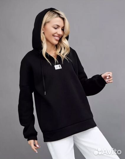 Худи оверсайз утеплённые