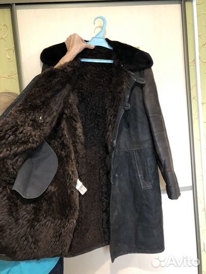 Тулуп из овчины для охоты,рыбалки