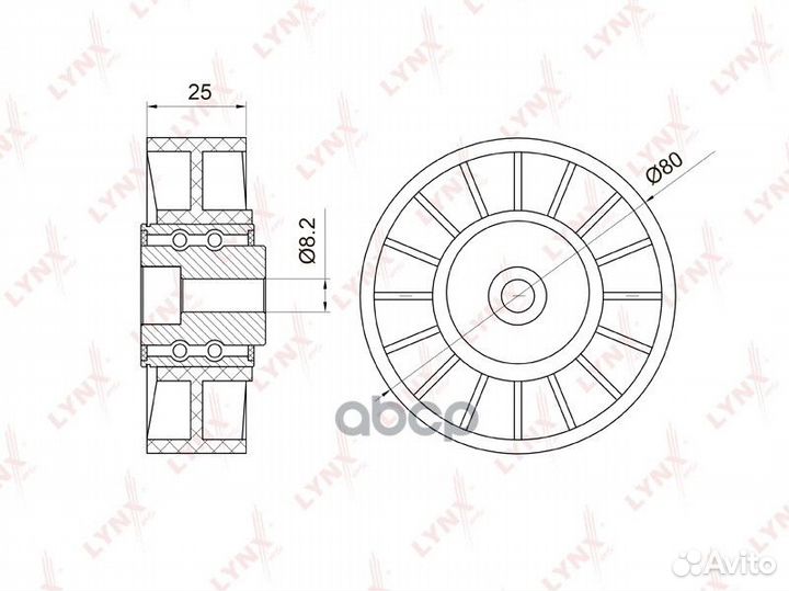 Ролик ремня приводного MB/VW sprinter/LT -06 PB
