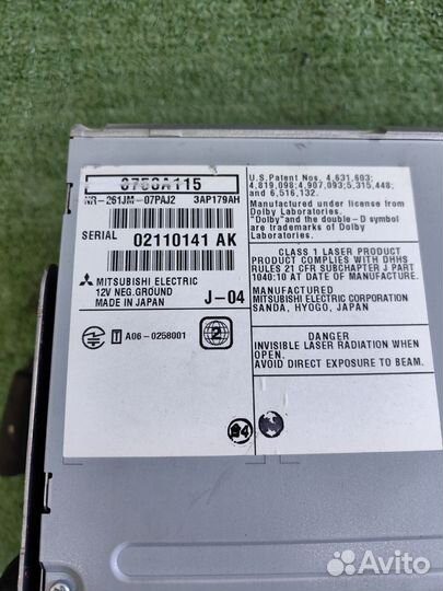 Магнитола Mitsubishi Pajero 4 2010 год