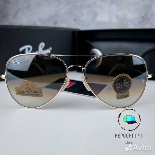 Очки Ray Ban aviator Стекло