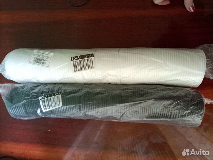 Одноразовые картонные стаканы, крышки и т.д