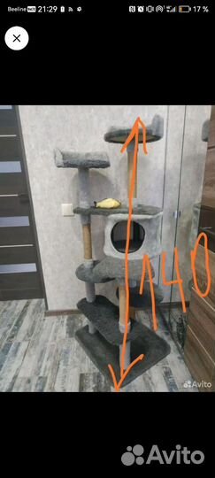 Когтеточка домик для кошки бу