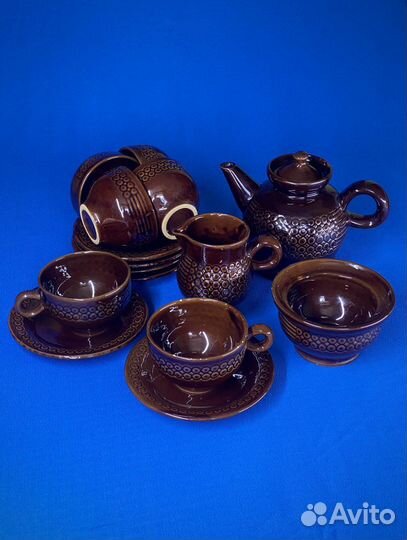 Кофейный сервиз керамика СССР 15 предметов