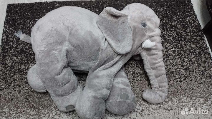 Слон игрушка мягкая большая, Икеа