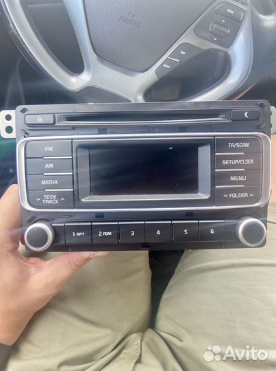 Заводская магнитола на киа рио 3
