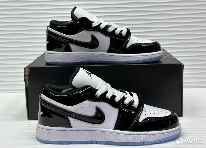 Nike air Jordan 1 Low Concord Глянцевые