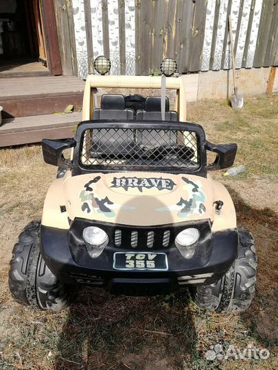 Детский электромобиль джип бу