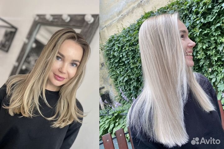 Окрашивание волос + стрижка в подарок