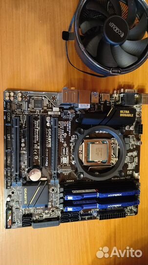 Мат. плата с процессором i5 6500 и памятью 16Gb